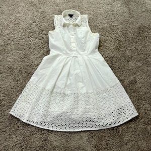 Ann Taylor white Eyelet dress